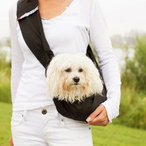 Bolso para llevar mascotas Canvas Pocket color Negro, , large Imagen numero 2