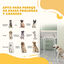 PawHut Barrera para Perros Blanco, , large indicador imagen numero 14