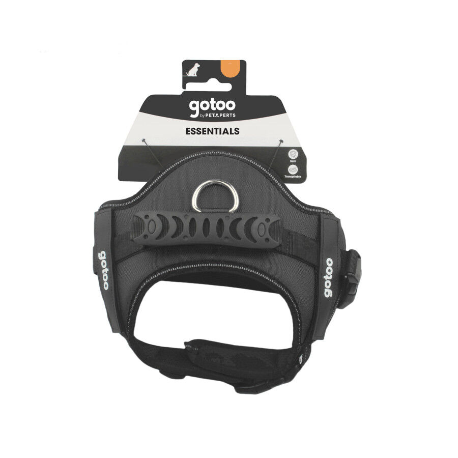 Gotoo Arnés antitirones negro para perros thumbnail