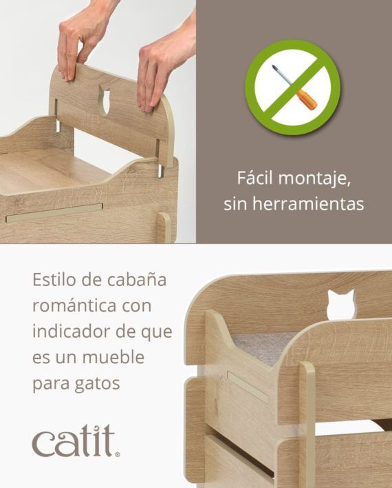 Cama estilo rom&aacute;ntico color Roble, , large Imagen numero 2