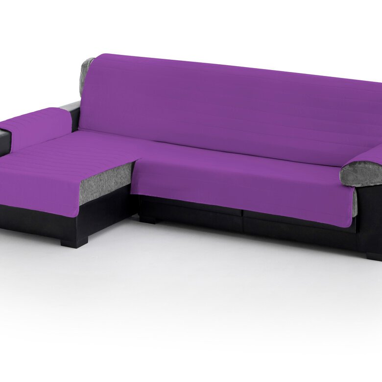Cubre Sofa Acolchado Chaise Longue Izquierdo color Fucsia, , large image number null