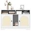 COSTWAY Caja de Arena para Gatos para 2 Gatos, Mueble Oculto para Ba&ntilde;o con Almacenamiento, Habitaciones Dobles, Rascador y 2 Alfombrillas de Sisal, Mesa Auxiliar de Madera para Interior, , large indicador imagen numero 1