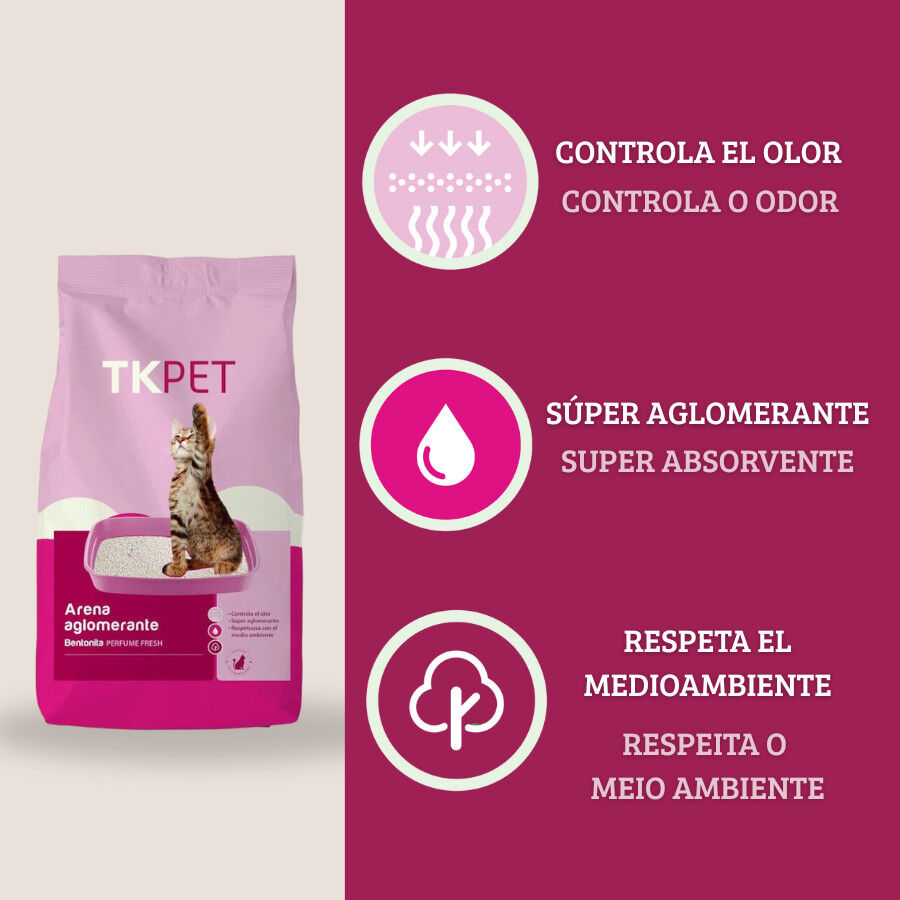 10 L TK-Pet Arena Aglomerante Fresh para gatos, , large Imagen numero 3