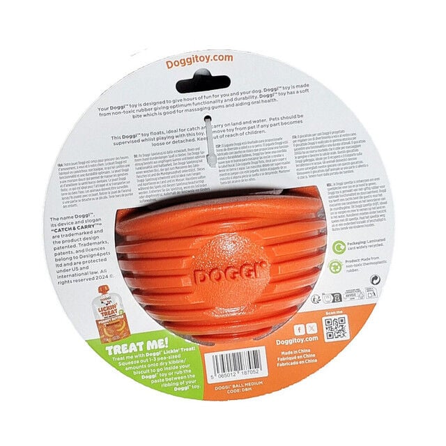 Doggi Juguete Balón de Caucho para Perros thumbnail