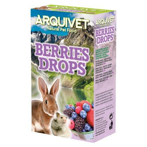 Premios Drops para roedores sabor Frutas del bosque