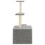 vidaXL Rascador para gatos con postes de sisal gris claro 110 cm, , large indicador imagen numero 4