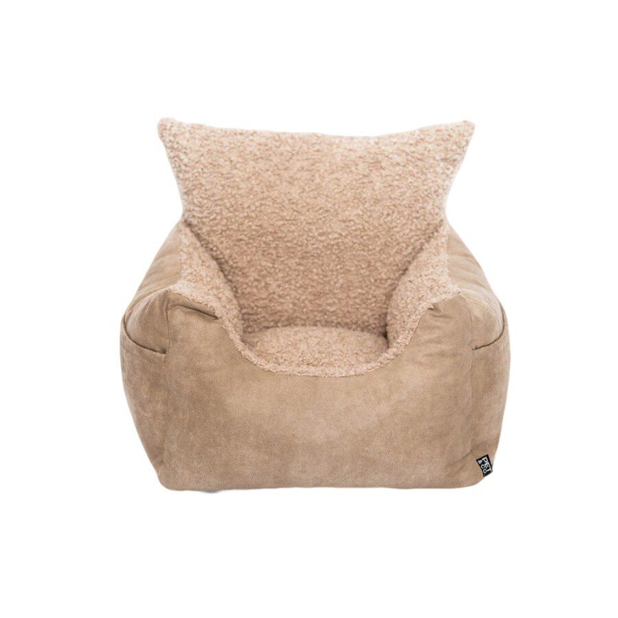 Pet and Co Asiento De Coche De Cuero Beis - Perros, , large Imagen numero 1