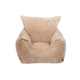 Pet and Co Asiento De Coche De Cuero Beis Perros