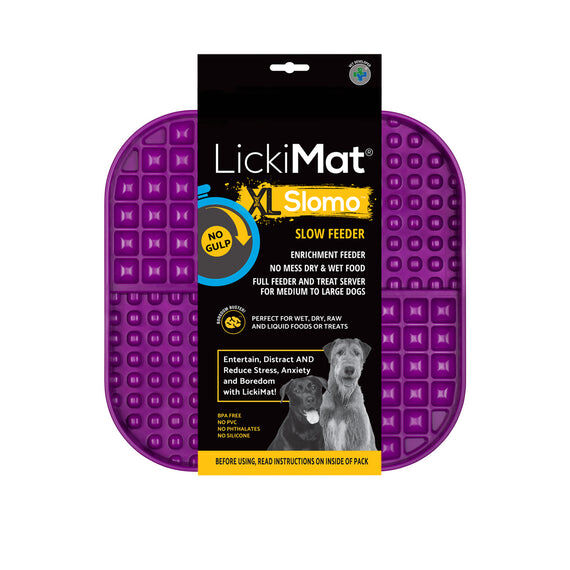 Comedero LickiMat Slomo XL Morado para perro, , large Imagen numero 1