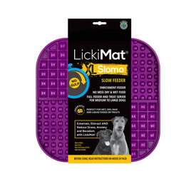 Comedero LickiMat Slomo Morado para perro