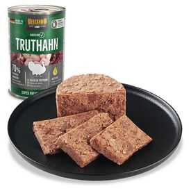 BELCANDO Baseline Pavo - Comida húmeda premium para perros de alta calidad (paquete de 6 latas)