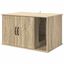vidaXL Casa para Gatos Sonoma 85 x 55 x 50 cm Madera de ingenier&iacute;a, , large indicador imagen numero 1