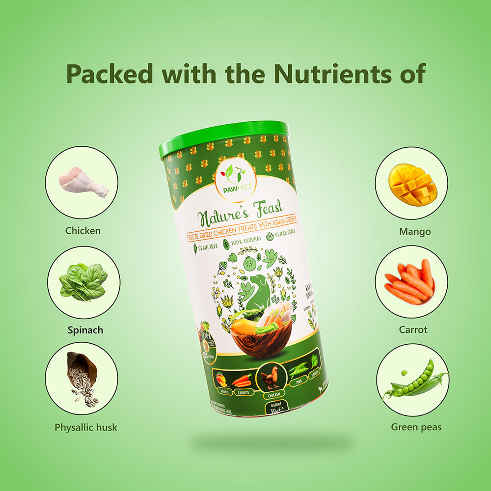 Golosinas liofilizadas para perros: pollo y verduras asi&aacute;ticas (50 g/1,76 oz), , large Imagen numero 4