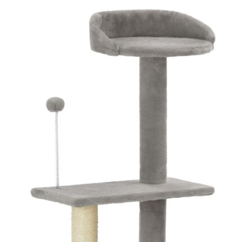 Rascador con postes de sisal para gatos color Gris, , large image number null