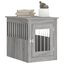 vidaXL Jaula para perros madera de ingeniería gris Sonoma 55x80x68 cm, , large indicador imagen numero 11