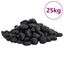 vidaXL Guijarros pulidos negros 25 kg 2-5 cm, , large indicador imagen numero 2