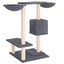 vidaXL Rascador para gatos con postes gris oscuro 82 cm, , large indicador imagen numero 4