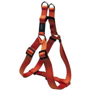 Arnés de nylon reflectante modelo Step In Lumberjack para perros color Naranja