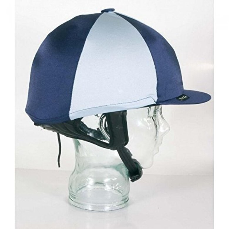Funda para casco de equitación color Azul marino/ Azul claro, , large image number null