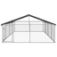 VidaXL Perrera Exterior Plateada para perros, , large indicador imagen numero 2