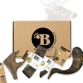 BIMORDISCOS Box NATURE LOVERS Pack de Astas para Perros y Cuernos para Perros