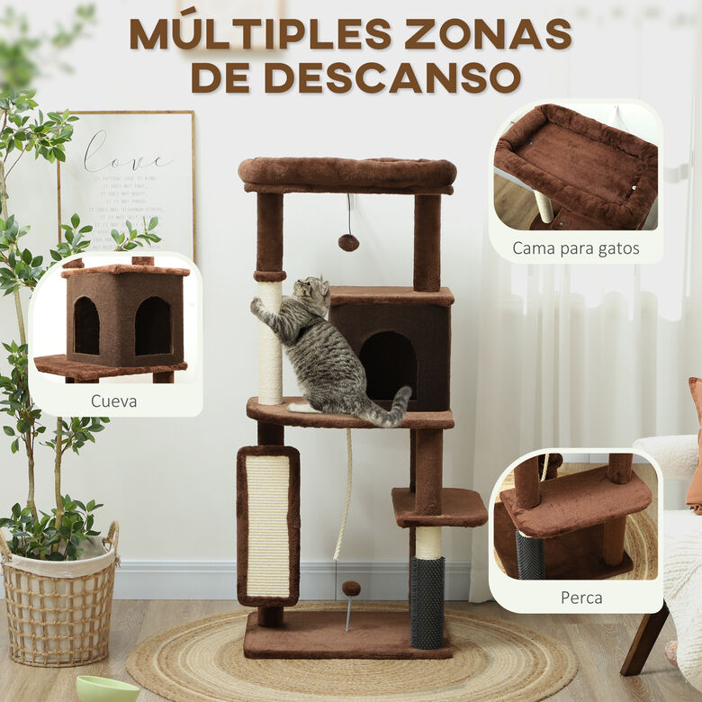 PawHut Árbol Marrón para Gatos thumbnail