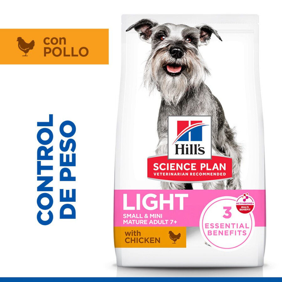 2.5 kg Hill's Science Plan Light Mature Adult small y mini pollo pienso para perros, , large Imagen numero 2