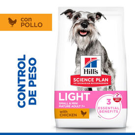 Hill's Science Plan Light Mature Adult small y mini pollo pienso para perros