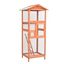 Vidaxl jaula con puerta frontal de madera maciza para pájaros, , large indicador imagen numero 1