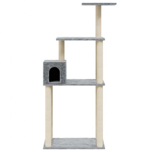 Vidaxl rascador elevado gris claro para gatos thumbnail