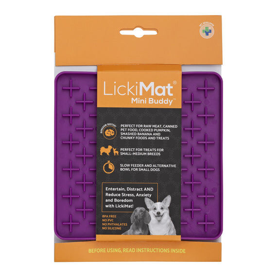 Comedero LickiMat Mini Buddy Morado para perro, , large Imagen numero 1