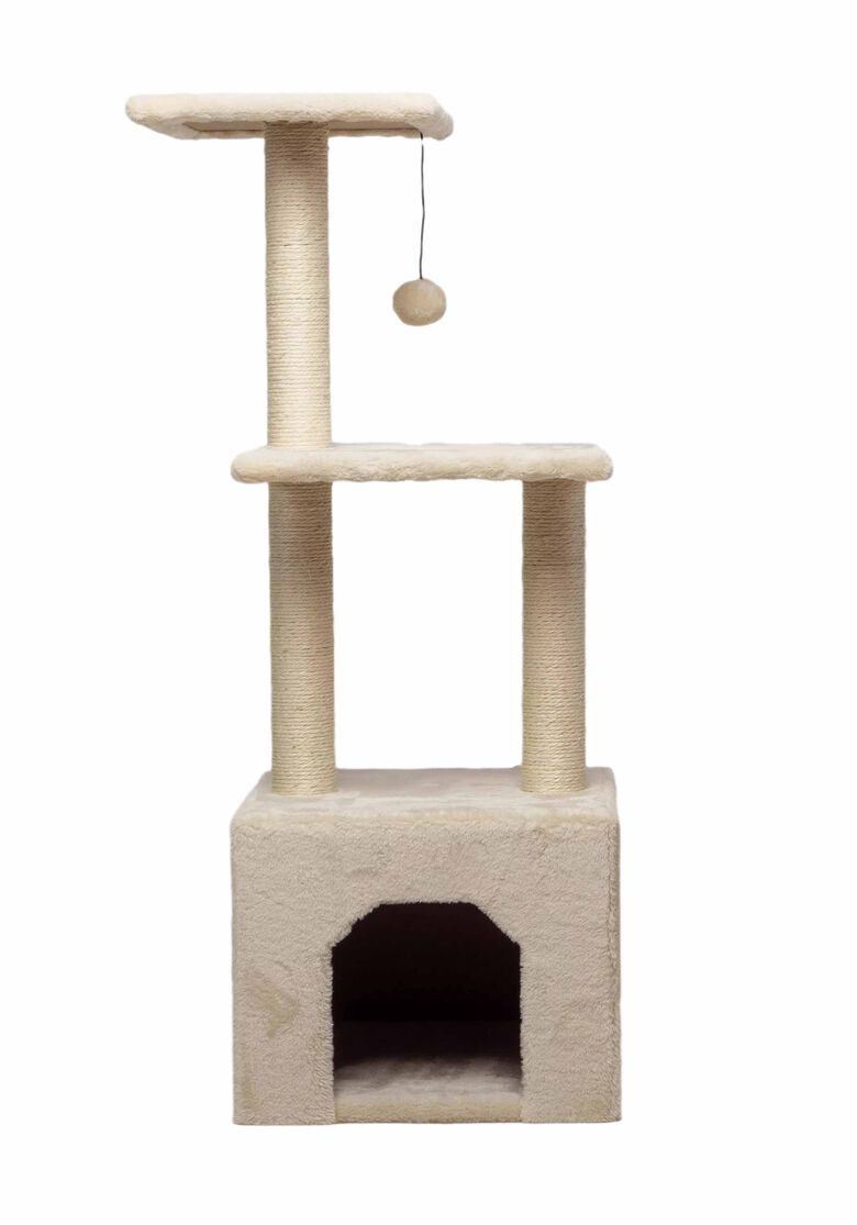 Wuapu Rascador Three Beige para gatos