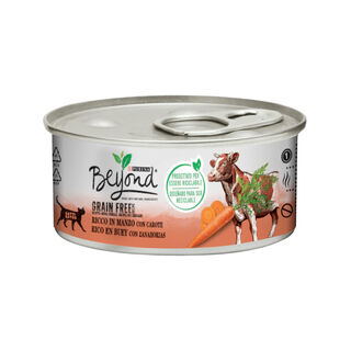 Purina Beyond Grain Free buey lata para gatos 