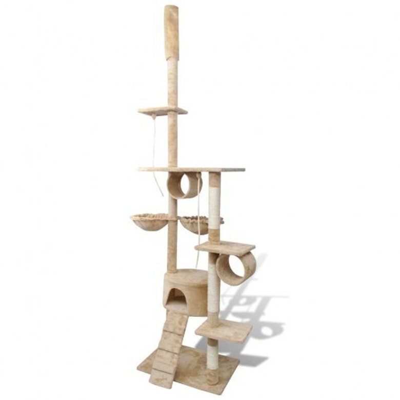 Rascador con postes XL para gatos color Beige, , large image number null