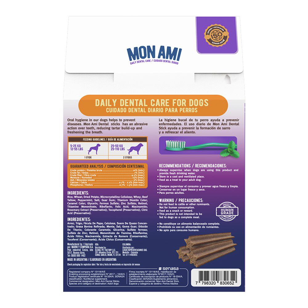 Mon Ami Dental Stick Cuidado Dental para perros thumbnail