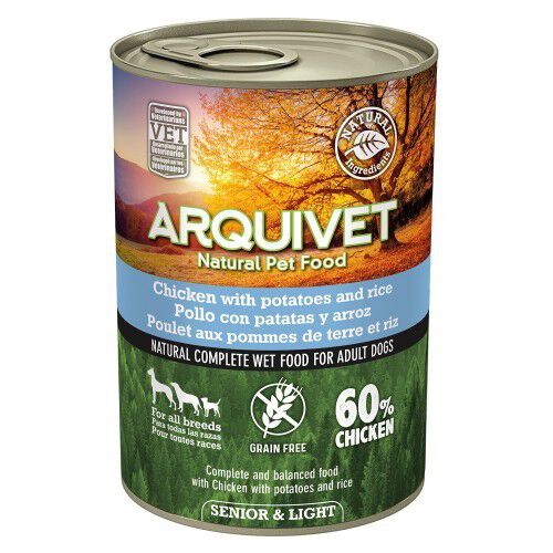 Comida h&uacute;meda Wet Food Senior & Light para perro sabor Pollo, , large Imagen numero 1