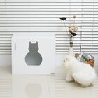 Arenero para gatos PawHut color Blanco Madera, , large image number null