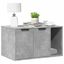 vidaXL Mueble arenero para gatos madera gris hormigón, , large indicador imagen numero 7