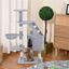 Pawhut árbol rascador con poste gris para gatos, , large indicador imagen numero 2