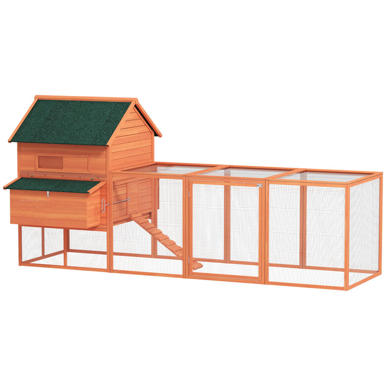 PawHut Gallinero Naranja