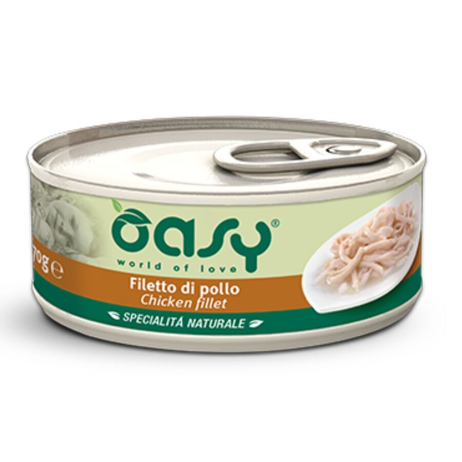 OASY GATO LATA FILETE POLLO 150G, , large Imagen numero 1