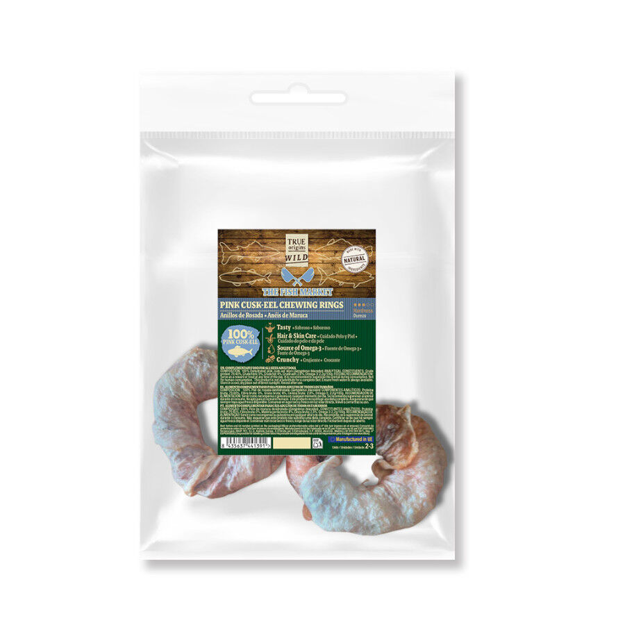2 uds. True Origins Anillos Piel Rosada Snack para perros, , large Imagen numero 2
