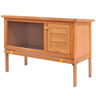 Casa conejera para animales pequeños color Madera
