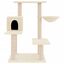 vidaXL Rascador para gatos con postes de sisal color crema 82,5 cm, , large indicador imagen numero 2