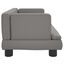 vidaXL Cama para perros de cuero sintético gris 60x40x30 cm, , large indicador imagen numero 4