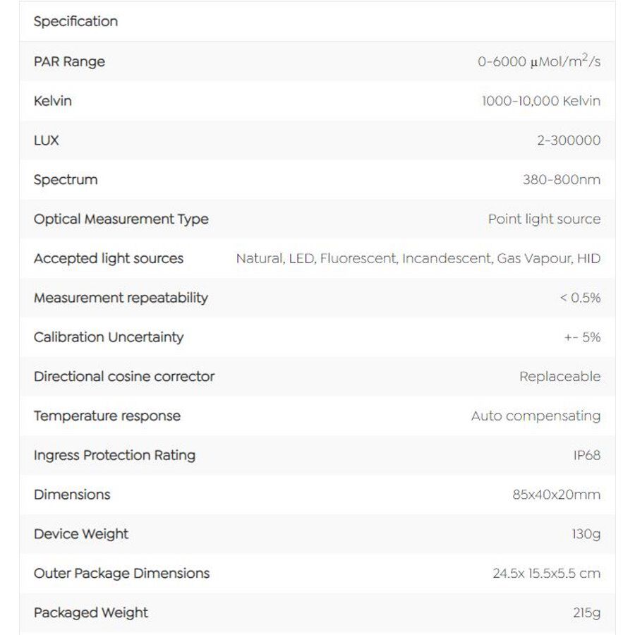 ITC Par Wise medidor de luz para acuarios thumbnail