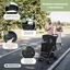 Mobiclinic Carrito para perros Ruedas con freno y 360º 3 accesos Con toldo Cesta almacenaje y portavasos Negro, , large indicador imagen numero 3