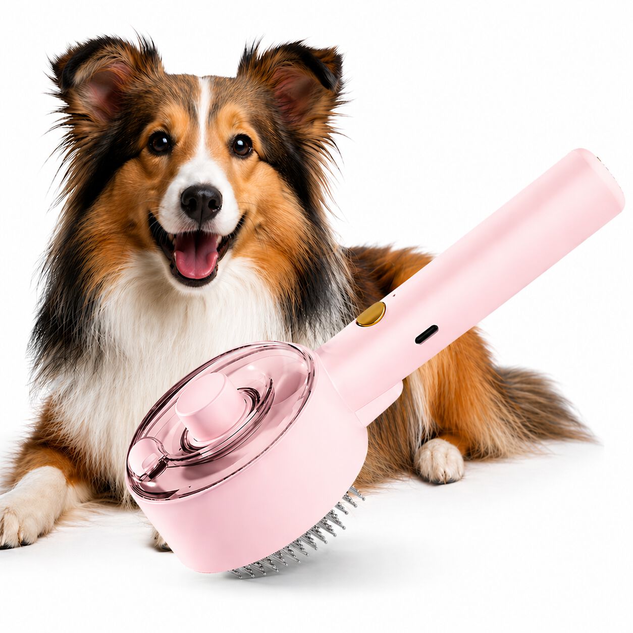 Cepillo de aseo para mascotas con funci&oacute;n de pulverizaci&oacute;n FreshPaw, , large Imagen numero 1