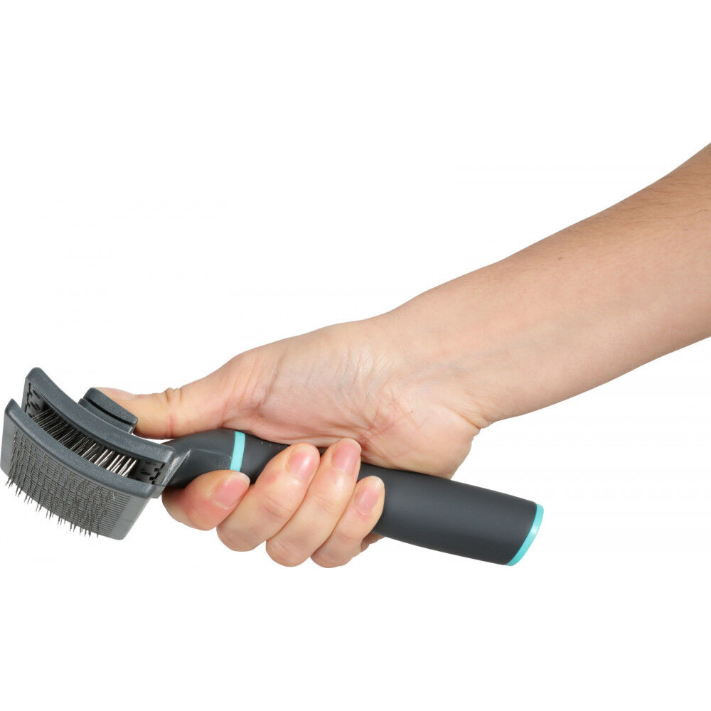 Zolux-Brosse Slicker Retractable Talla M, 9,5 x 5,5 x 18,5 cm. Gama ANAH para Perros ZO-470807, , large Imagen numero 2