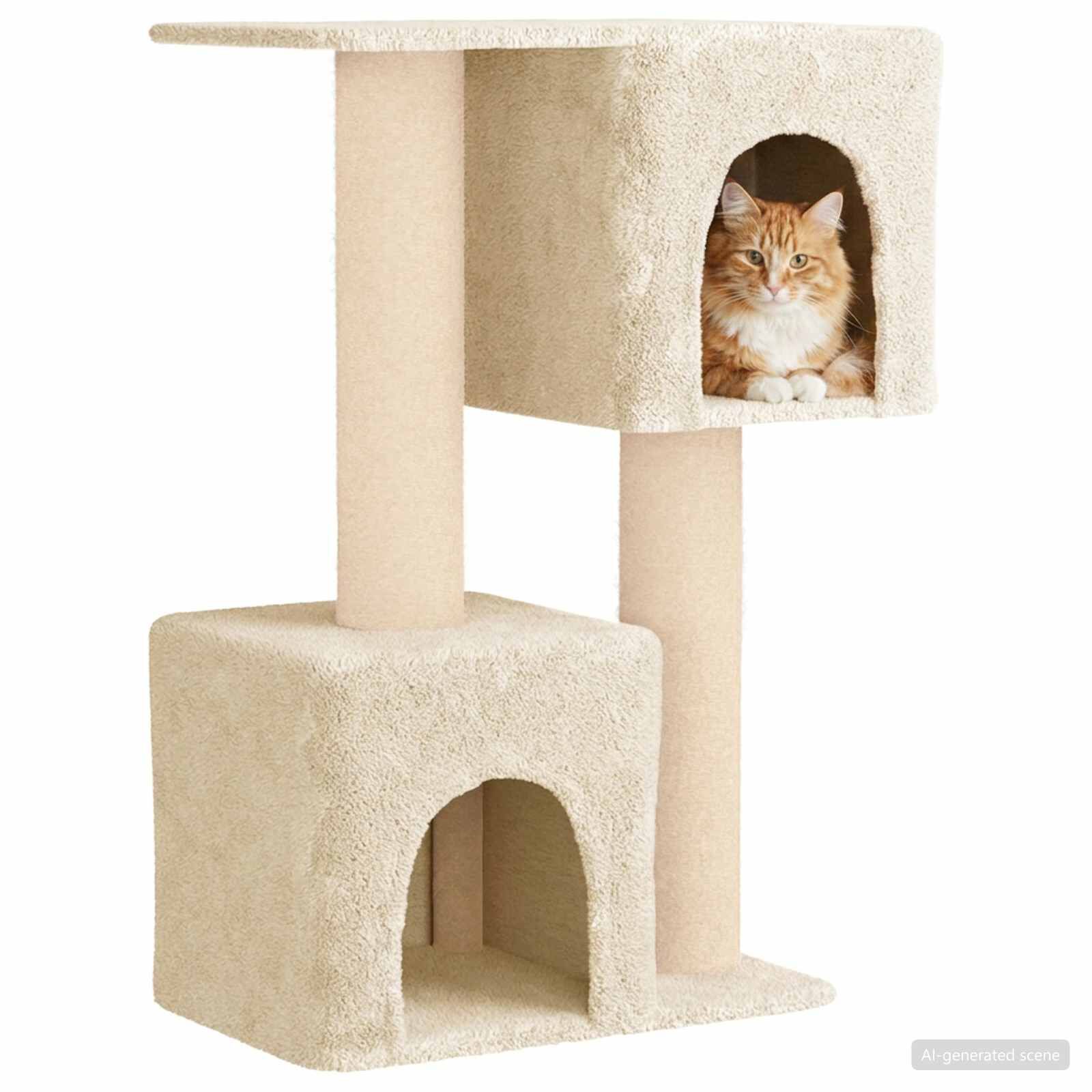 vidaXL &Aacute;rbol para gatos con postes de sisal Muebles Gatos mascotas Rascador, , large Imagen numero 3